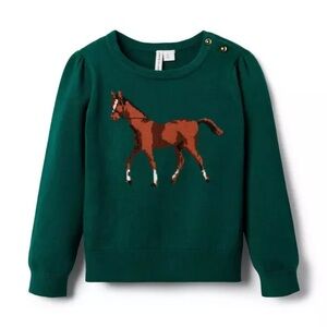 Janie and Jack The Horse Show Sweater, sold out, 2T, worn lightly.